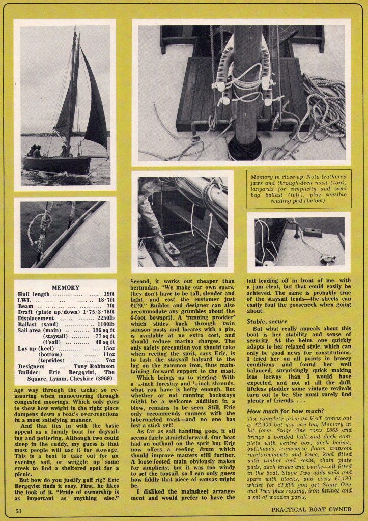 Lasting Memory - Page 3 (Practical Boat Owner January 1978)